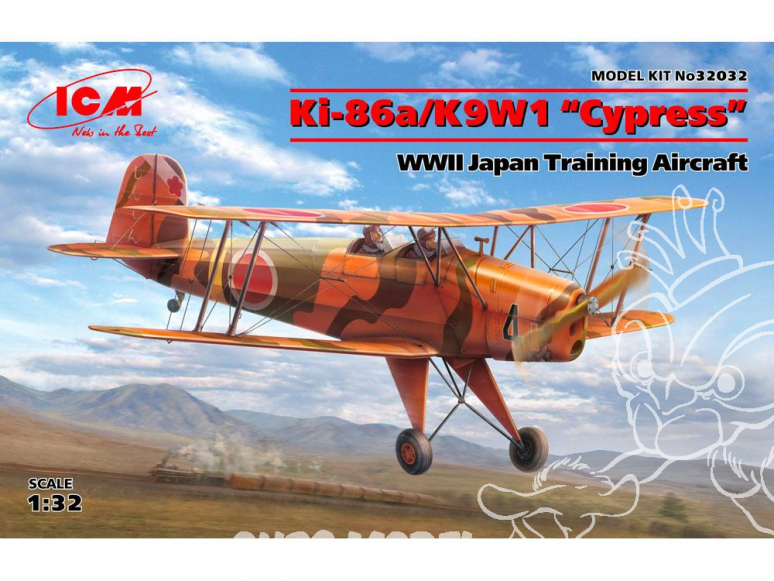 Icm maquette avion 32032 Ki-86a/K9W1 “Cypress” Avion d'entraînement japonais WWII 1/32