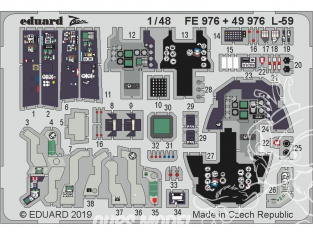 EDUARD photodecoupe avion FE976 Zoom Amélioration L-59 Trumpeter 1/48