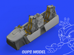 Eduard kit d'amelioration avion brassin 648457 Cockpit F-14D Tamiya 1/48