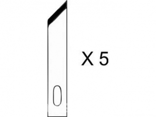 HOLI outillage 352 lot de 5 lames oblique pour couteau 1