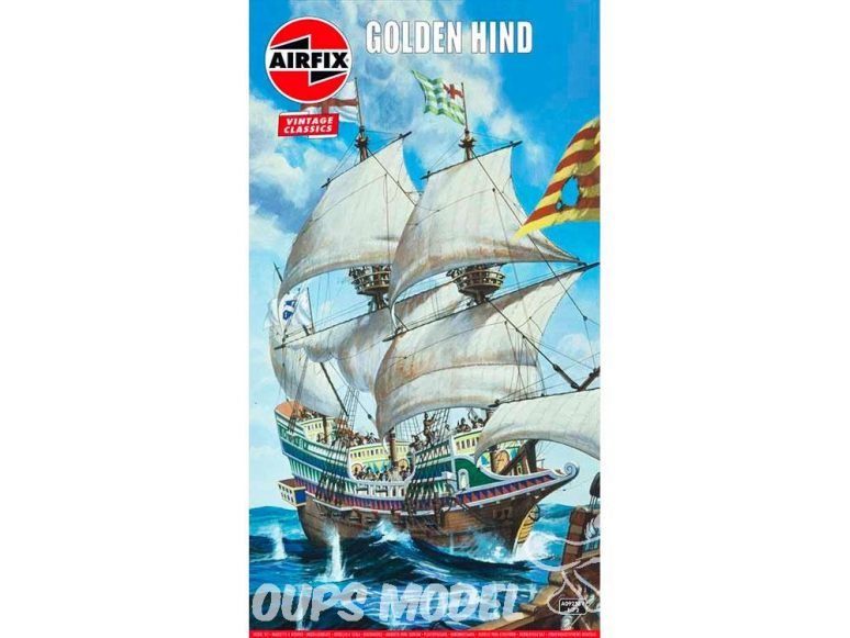 AIRFIX maquette bateau A09258V Airfix Vintage Classics Golden Hind 1:72