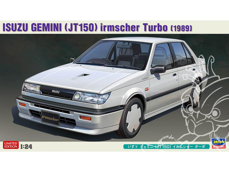 Hasegawa maquette voiture 20377 Isuzu Gemini JT150 irmescher Turbo 1989 1/24