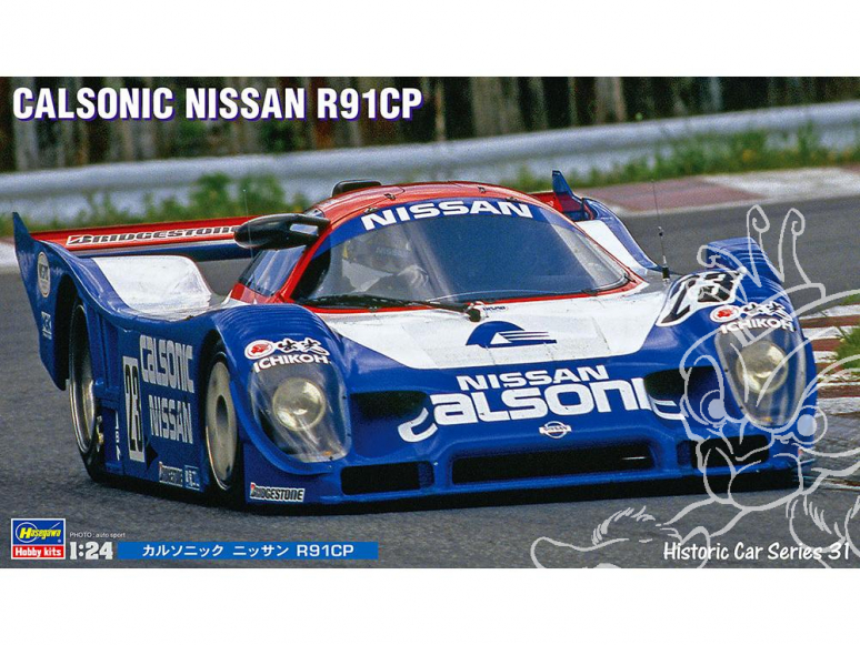 Hasegawa maquette voiture 21131 Calsonic Nissan R91CP 1/24