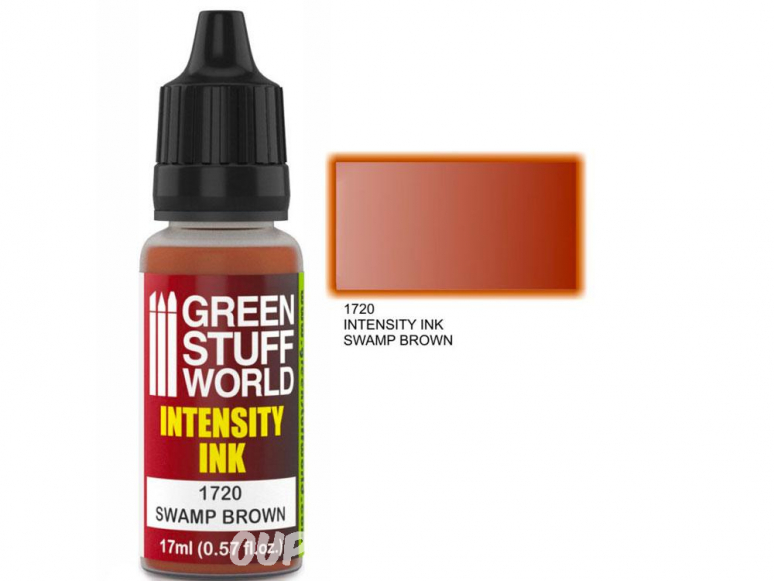 Green Stuff 1720 Encre d'Intensité SWAMP BROWN 17ml