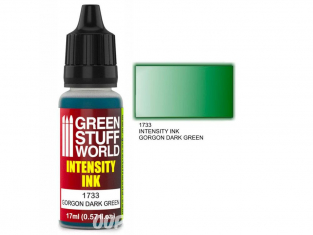 Green Stuff 1733 Encre d'Intensité GORGON DARK GREEN 17ml