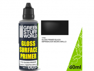 Green Stuff 501025 Primaire Gris Mat 60ml25 Primaire Noir Brillant 60ml