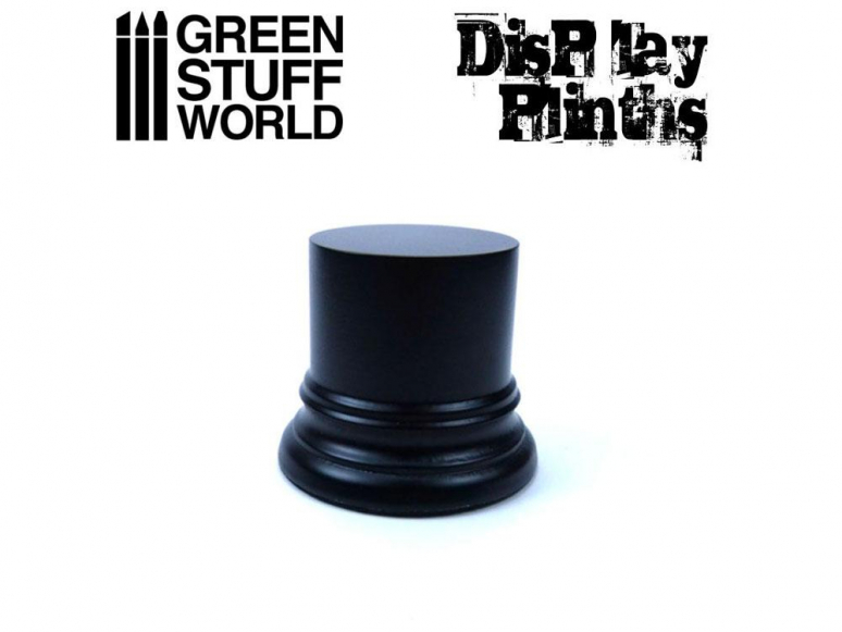 Green Stuff 501711 Socle Cylindre Ouvragé 4,5 cm Noir