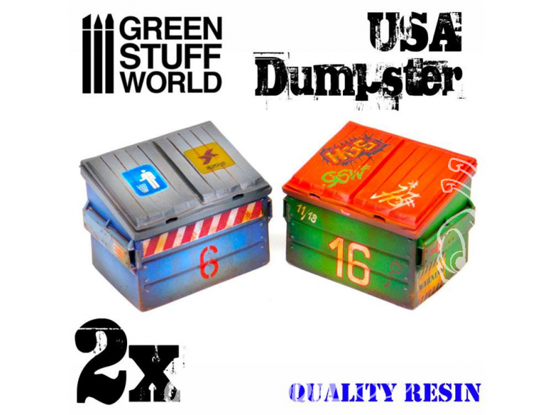 Green Stuff 503364 Conteneurs Américains en resine