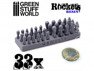 Green Stuff 500523 Roquettes et Missiles en Résine