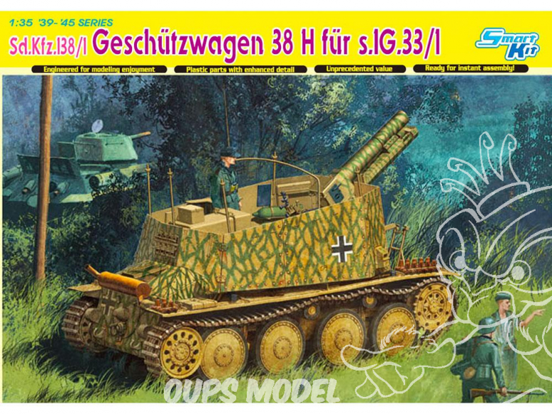 Dragon maquette militaire 6470 Sd.Kfz.138/1 Geschutzwagen 38 H fur s.IG.33/1 1/35