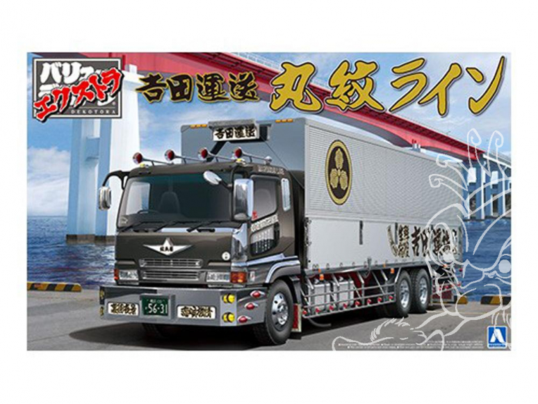 Aoshima maquette camion 55595 Yoshida Unsou Marumon Line 1/32