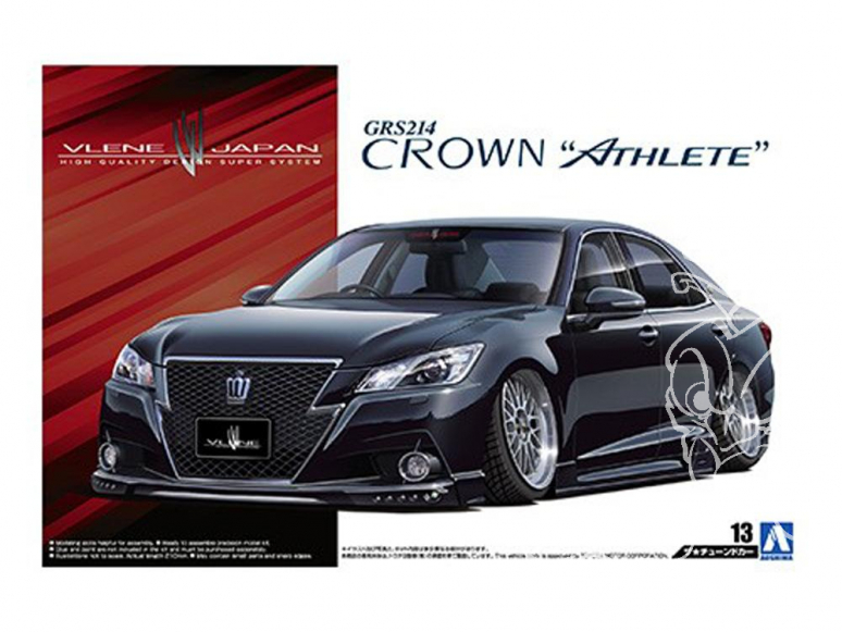 Aoshima maquette voiture 08560 Vlene GRS214 Toyota Crown Atlete G 2012 1/24