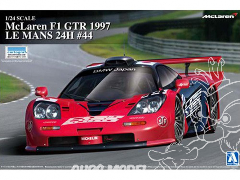 Aoshima maquette voiture 07518 McLaren F1 GTR 1997 24h du Mans 44