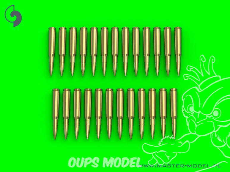 Master Model GM-16-002 Browning .50 calibre (12.7mm) cartouches (25pcs) 1/16