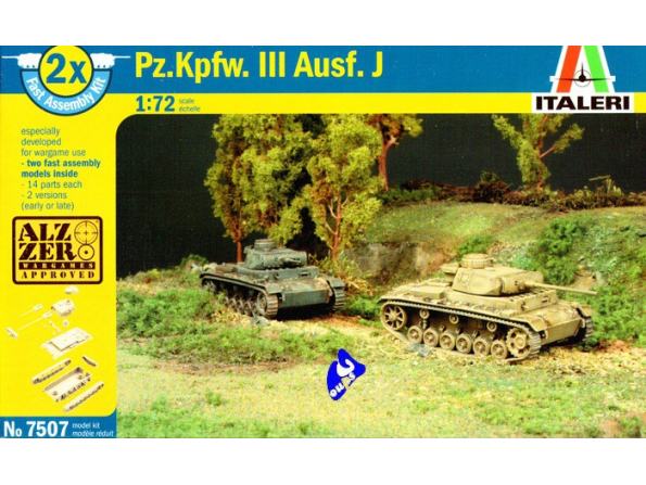 ITALERI maquette militaire 7507 Pz.Kpfw III Ausf.J 1/72