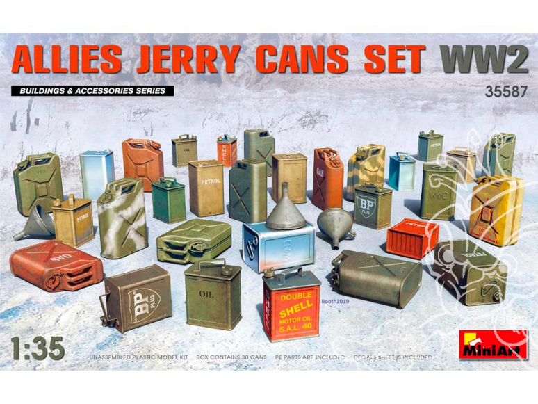 Mini Art maquette militaire 35587 ALLIES JERRY CANS SET WW2 1/35