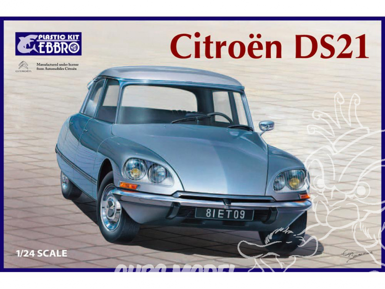 Ebbro maquette voiture 25009 Citroen DS21 1/24