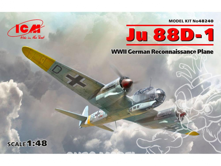 Icm maquette avion 48240 Ju 88D-1 avion de reconnaissance allemand de la seconde guerre mondiale 1/48
