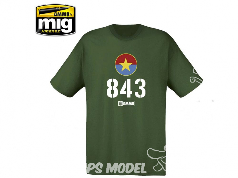 MIG T-Shirt 8031M T-shirt AMMO 843 Vietnamese T-54 taille M