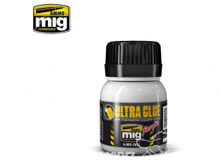 MIG Jimenez 2031 Colle Ultra glue pour photodécoupe et parties transparentes 40ml