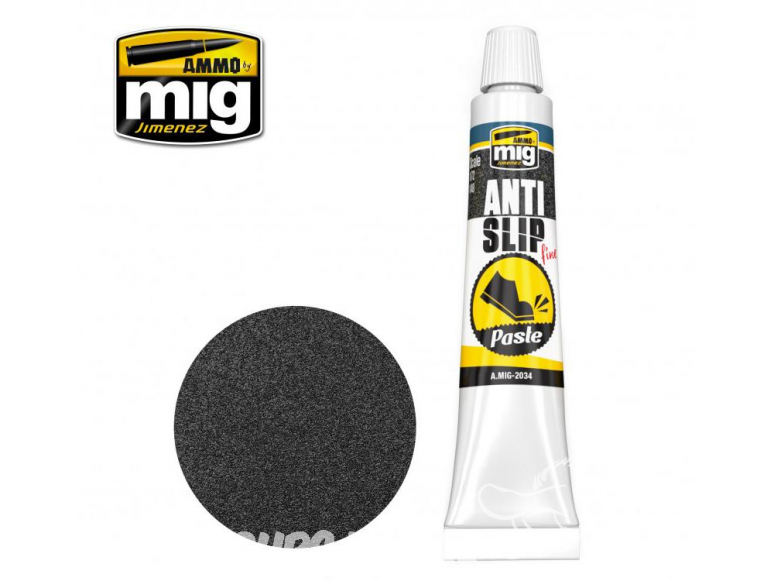 MIG Jimenez 2034 Pate antidérapante fine Noire pour 1/72 - 1/48 20ml