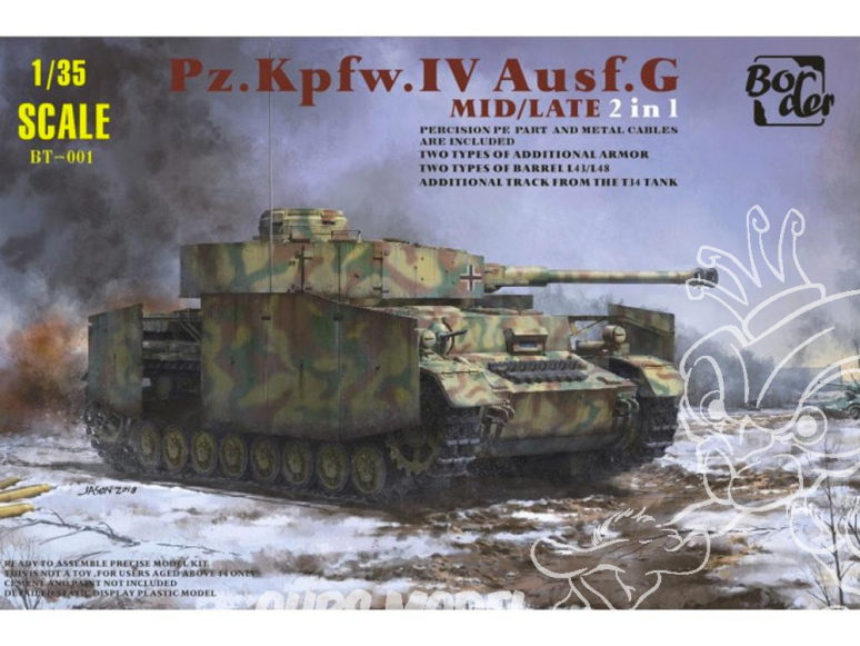 Border model maquette militaire BT-001 Pz/Kpfw.IV Ausf. G 1/35