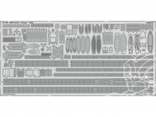 Eduard photodecoupe bateau 53240 Rambardes HMS Exeter Trumpeter 1/350