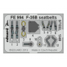 EDUARD photodecoupe avion FE994 Harnais métal F-35B Kitty Hawk 1/48
