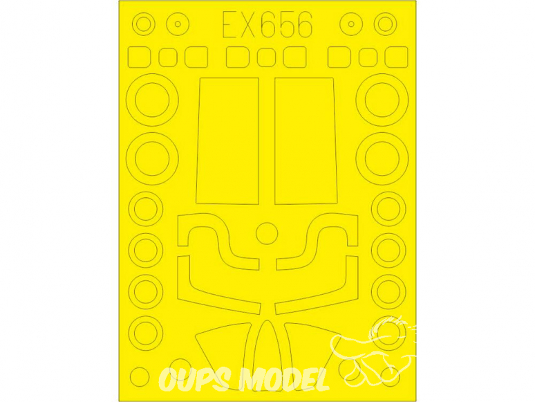 Eduard Express Mask EX656 U-2A Afv Club 1/48