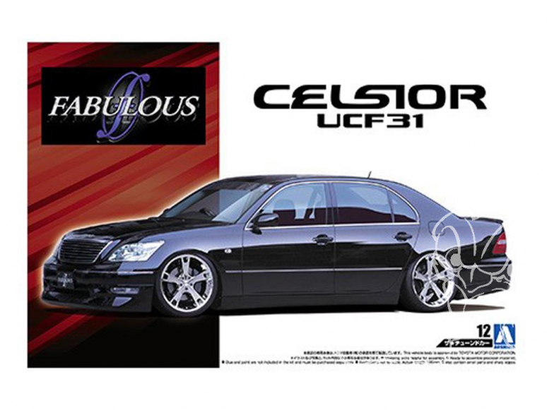 Aoshima maquette voiture 52389 Toyota Celsior UFC31 Fabulous 2003 1/24