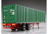 Aoshima maquette camion 52907 Remorque Container 40 Pieds Sea Freight Container (2 Axis) 1/32