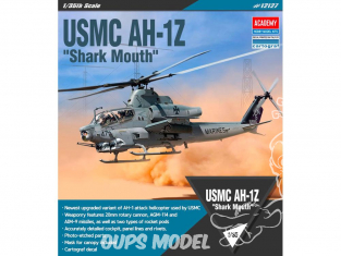 Academy maquette Helicoptére 12127 USMC AH-1Z "Shark Mouth" 1/35