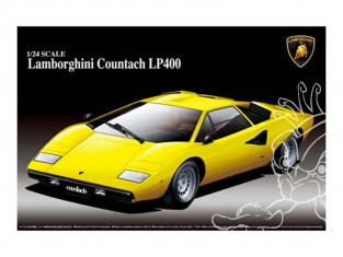Aoshima maquette voiture 46708 Lamborghini Countach LP400 1/24