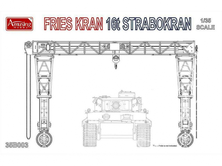 Amusing maquette militaire 35B003 Grue Frieskran 16t Strabokran 1/35