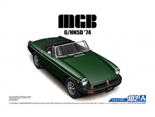 Aoshima maquette voiture 56868 MG MGB MkIII BLMC G/HN5D 1974 1/24