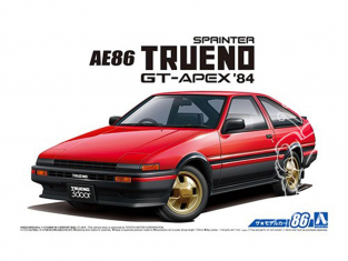 Aoshima maquette voiture 55946 Toyota AE86 Trueno Sprinter GT-APEX 1984 1/24