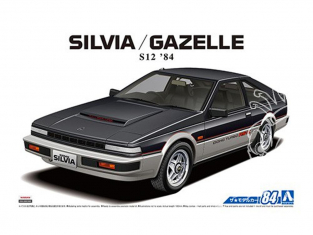 Aoshima maquette voiture 56158 Nissan Silvia S12 / Gazelle Turbo RS-X 1984 1/24
