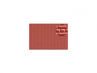 Slaters 399 Feuille de polystyrène immitation brique rouge anglaise 4mm