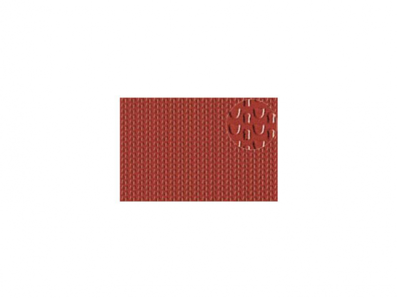 Slaters 444 Feuille de polystyrène imitation toiture pantille rouge 2mm