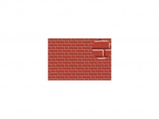 Slaters 410 Feuille de polystyrène imitation brique rouge 7mm