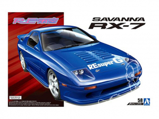 Aoshima maquette voiture 55809 RE Amemiya Mazda RX-7 FC3S 1989 1/24