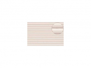 Slaters 437 Feuille de polystyrène imitation ondulé blanc 7mm d'épaisseur