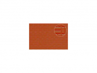 Slaters 454 Feuille de polystyrène imitation pavage de brique rouge 4mm