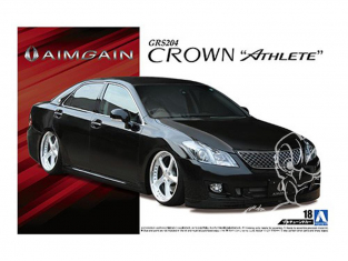 Aoshima maquette voiture 53102 Aimgain Toyota Crown Athlete GRS204 2008 1/24
