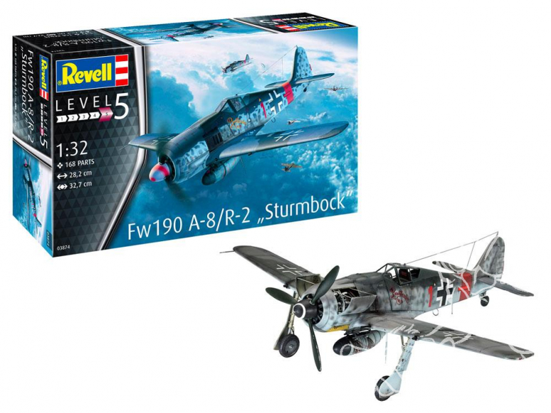 Revell maquette avion 03874 Fw190 A-8 "Sturmbock" 1/32