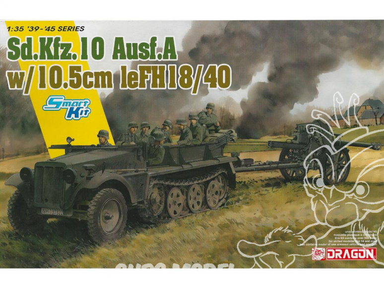 Dragon maquette militaire 6939 Sd.Kfz.10 avec 10.5cm le.FH.18/40 1/35