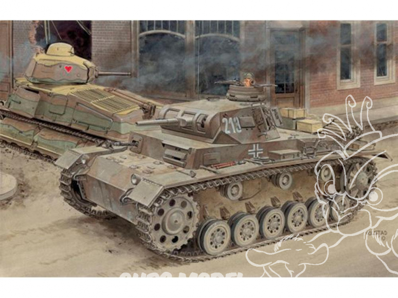 Dragon maquette militaire 6944 Pz.Kpfw.III Ausf.E/F (Samrt kit) (2 in 1) 1/35
