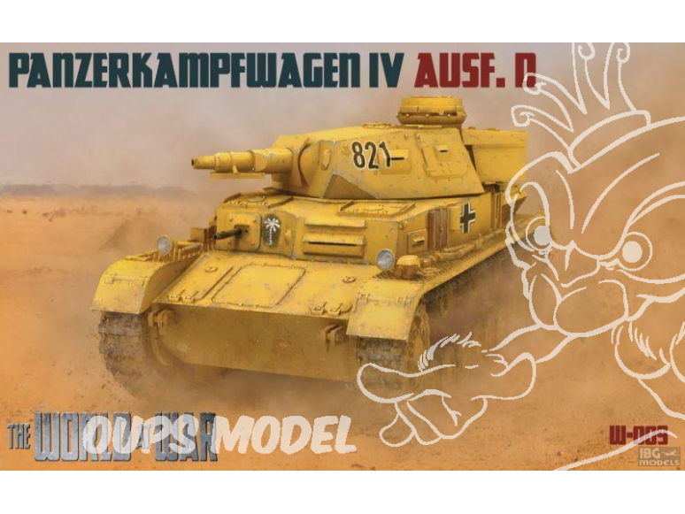 IBG maquette militaire w-009 The World of War Panzerkampfwagen IV Ausf.D 1/76
