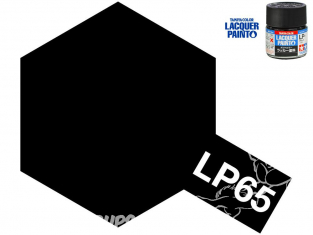 Peinture laque couleur Tamiya LP-65 Noir Caoutchouc 10ml