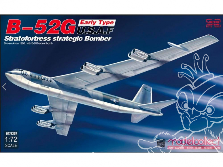 Modelcollect maquette Avion UA-72207 Bombardier stratégique USAF B-52G Stratofortress Early type 1/72